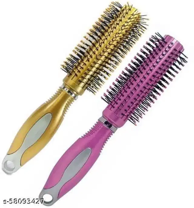 Plastic Hair Combs (Multicolor, Pack of 2)