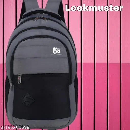 Nylon Backpack for Men & Women, Black