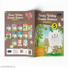 Writing Book For Kids - Set Of 4 Books - Alphabet Capital & Small , Cursive Writing Words2-5 & Sentences , Cursive Writing Complete Sentences , And My Writing Book Of Complete Sentences