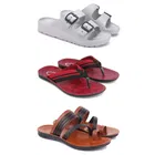 Combo of Sliders with Flipflops for Men 