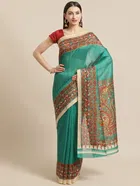 Bhagalpuri Silk Printed Saree for Women 