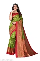 Art Silk Printed Saree for Women, Multicolor 