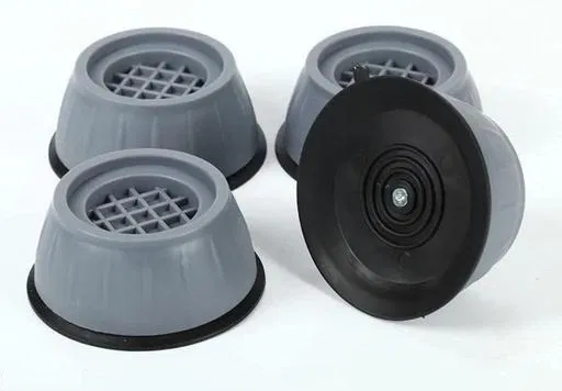 Rubber Anti Vibration Washing Machine Pads (Grey, Pack of 4)
