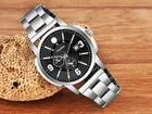 Stainless Steel Analog Watch for Men 