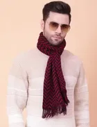Cotton Blend Striped Muffler for Men 