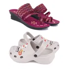Combo of Sandals & Clogs for Women 