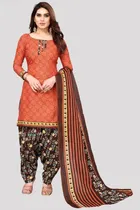 Cotton Suit Fabric with Dupatta for Women 