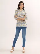 Floral Print Ethnic Short Kurti 