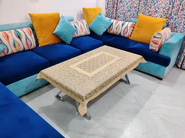 Cotton Centre Table Cover (Multicolor, 40x60 Inches)