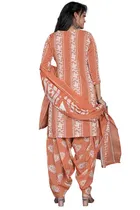 Cotton Suit Fabric with Dupatta for Women 