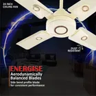 Maxotech Energise Ultra High Speed 24 Inch 600 mm 4 Blade Ceiling Fan  