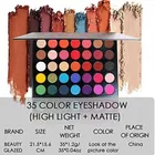 Eyeshadow Palette 35 Color Makeup Palette Highlighters Eye Make Up High Pigmented Professional Matte and Shimmery Finish - Multicolor