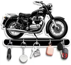 Khatu Crafts Royal Enfield shaped MDF keyholder 10x5in
