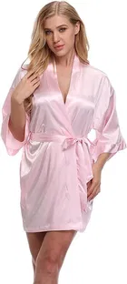 Satin Solid Babydoll for Women 