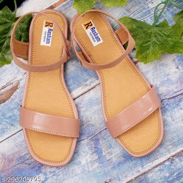 Flats for Women (Pink & Beige, 4)