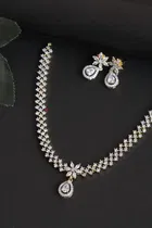 Zircon Gold-plated Necklace Set for Women 