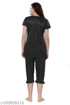 Satin Nightsuit Set for Women 