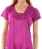 Satin Nightsuit Set for Women 