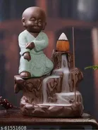 Lord Buddha Water Fountain with 10 Smoke Backflow 