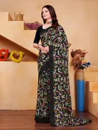 Georgette Printed Saree for Women 