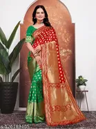 Banarasi Silk Jacquard Embroidery Saree for Women 