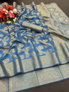 Organza Printed Saree for Women 