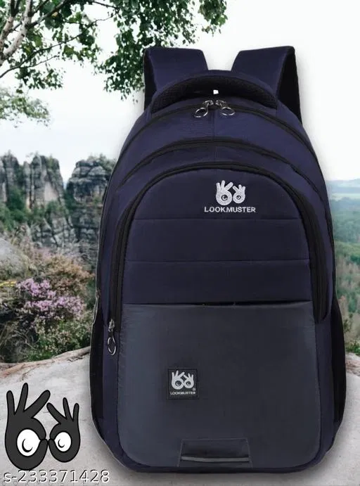 Nylon Backpack for Men & Women, Blue
