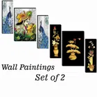 MDF 2 Pcs Designer Wall Painting for Home & Office 