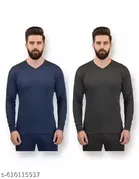 Cotton Blend Thermal Top for Men, Assorted 