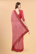 Trendy Simar Silk Saree with Blouse Piece For Women 