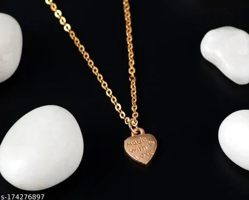 Copper Pendant for Women (Gold, Free Size)