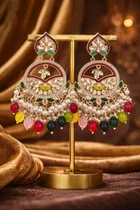 Alloy Earrings for Women & Girls, Multicolour