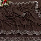 Crepe Solid Saree for Women 