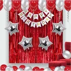 Happy Birthday Balloon Decoration Kit, Red, Set of 1