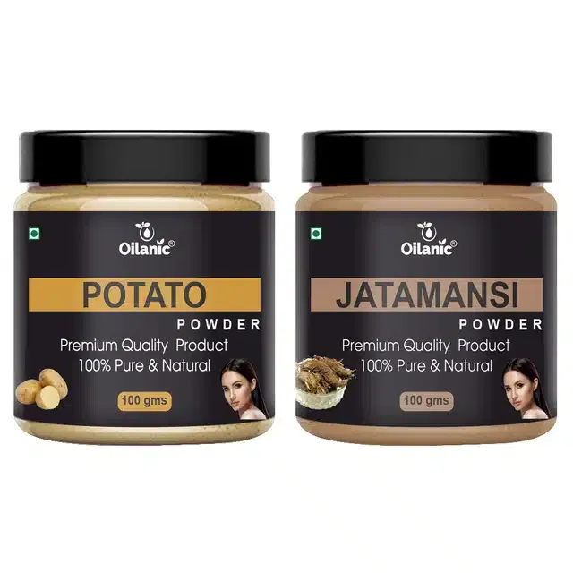 Natural Potato & Jatamansi Powder for Skin & Hair (Pack of 2, 100 g)