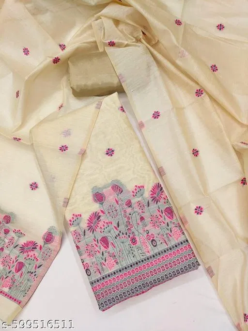 Punjabi Suits for Men (Pink, 6.45 meter (XL)) (Pink, Un Stitched)