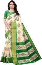Linen Printed Saree for Women 