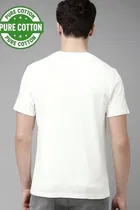 100% Cotton Round Neck Printed T-Shirt for Men 