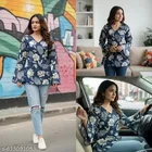 Botanical Rayon Short Kurti for Women, Pack of 2 