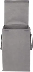 Canvas Laundry Basket,Grey,  
