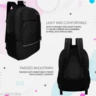 PU Backpack for Men & Women, Black