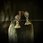 Vighnaharta Traditional Alloy Antique Finish Jhumki 