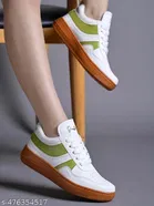 Solid Synthetic TPR Sole Sneakers for Women 