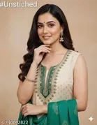 Silk Blend Punjabi/All Over Suits for Women 