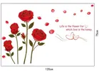 AVV Red Rose Wall Stickers 120x75cm