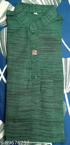 Khadi Cotton Solid Kurta for Men 