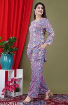 Rayon Top & Bottom Set for Women 