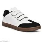 Casual Shoes for Men (White & Black, 6)