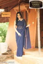 Pre-draped Georgette Saree for Women 
