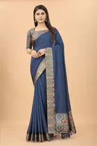 Vichitra Embellished Saree for Women 